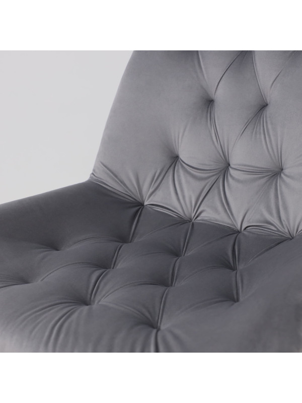 Стул поворотный Алвест AV 435 темно-серый/черный вблизи