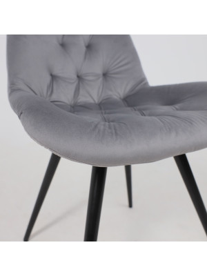 Стул поворотный Алвест AV 435 темно-серый/черный под углом