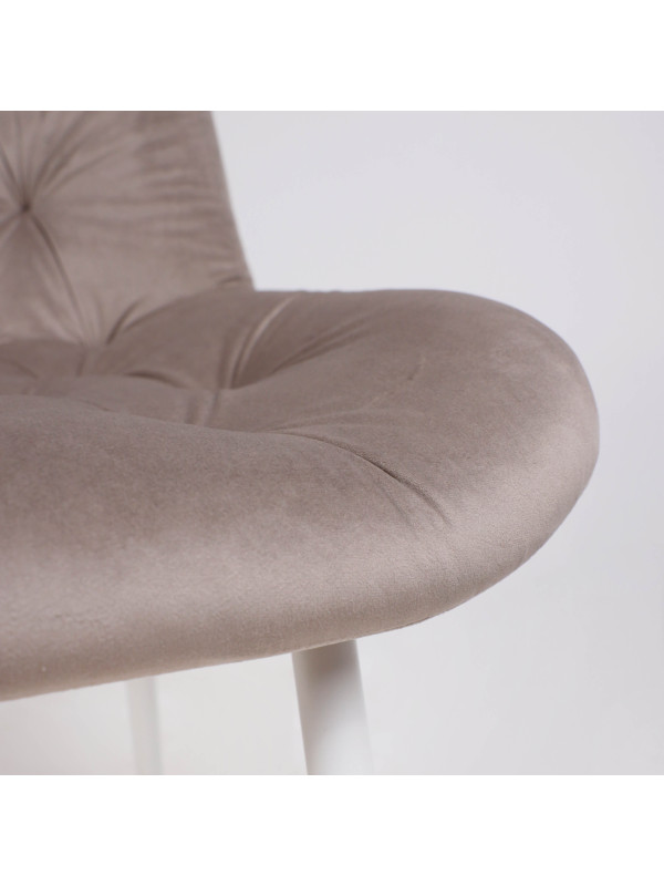 Стул Алвест AV 435 светло-коричневый/белый вблизи