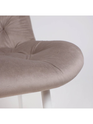 Стул Алвест AV 435 светло-коричневый/белый вблизи