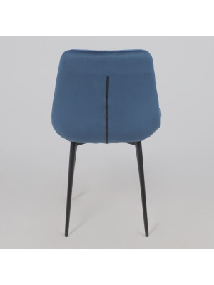 Стул Алвест AV 435 синий Confetti deep ocean/черный сзади