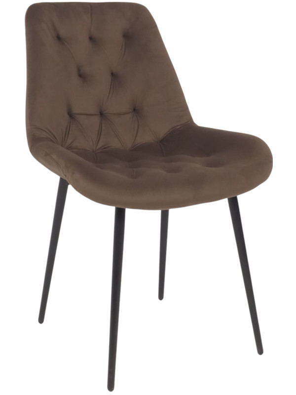 Стул Алвест AV 435 шоколадный Confetti chocolate/черный