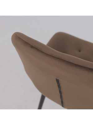 Стул Алвест AV 435 шоколадный Confetti chocolate/черный сверху