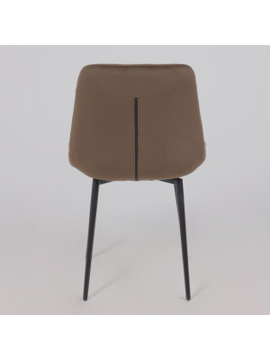 Стул Алвест AV 435 шоколадный Confetti chocolate/черный сзади