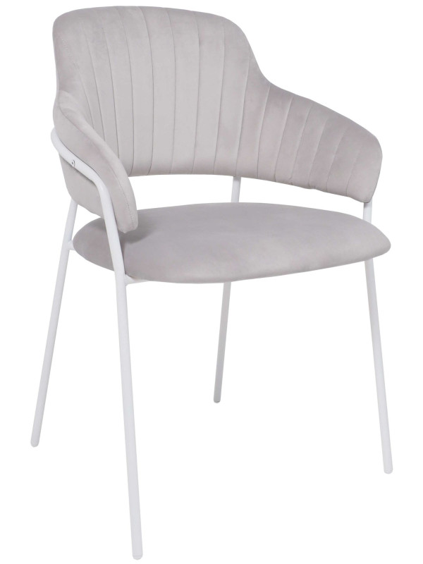 Стул Алвест AV 448 светло-серый/белый