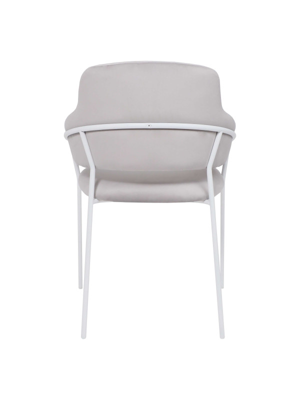 Стул Алвест AV 448 светло-серый/белый сзади