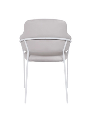 Стул Алвест AV 448 светло-серый/белый сзади