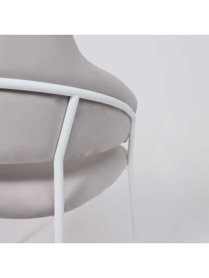 Стул Алвест AV 448 светло-серый/белый вблизи