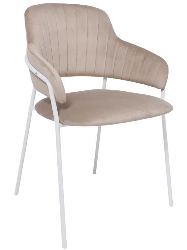 Стул Алвест AV 448 серо-бежевый/белый