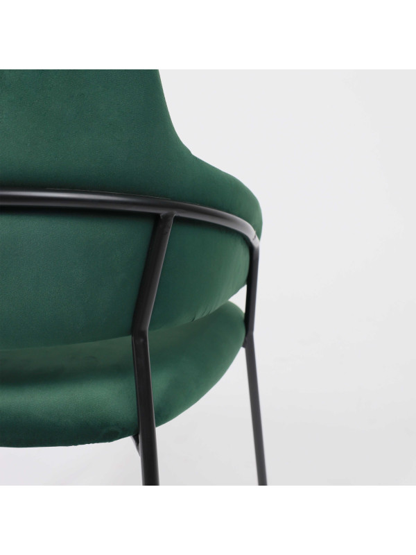 Стул Алвест AV 448 темно-зеленый/черный вблизи