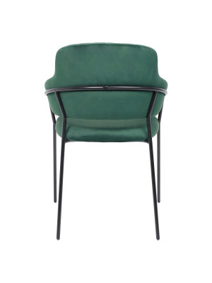 Стул Алвест AV 448 темно-зеленый/черный сзади