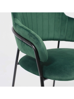 Стул Алвест AV 448 темно-зеленый/черный под углом