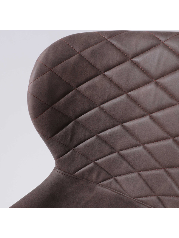 Стул Алвест AV 470 коричневый/черный вблизи