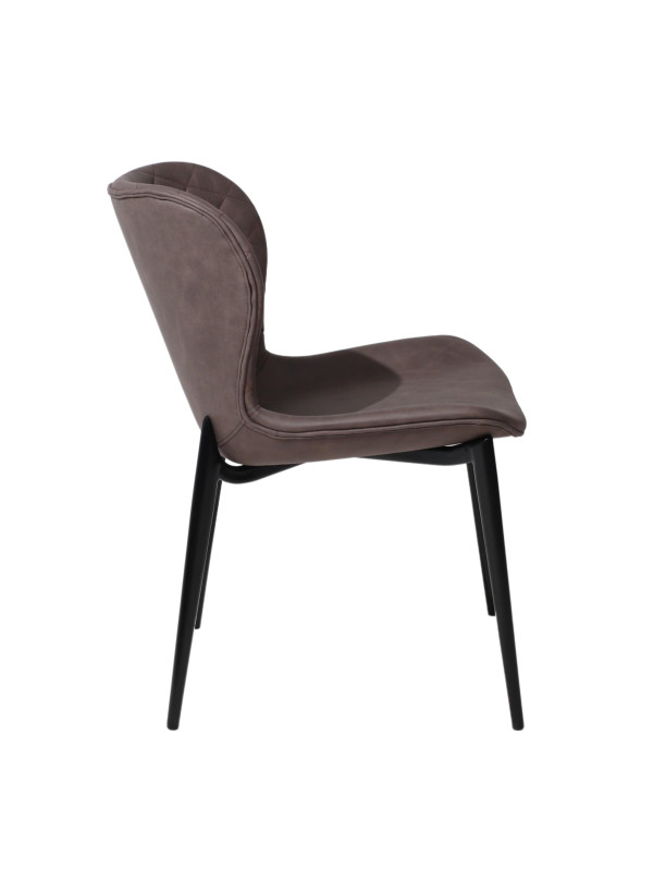 Стул Алвест AV 470 коричневый/черный сбоку