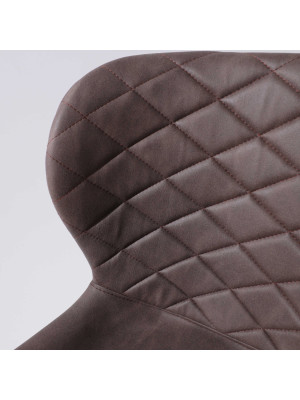 Стул Алвест AV 470 коричневый/черный вблизи