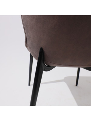 Стул Алвест AV 470 коричневый/черный ножки