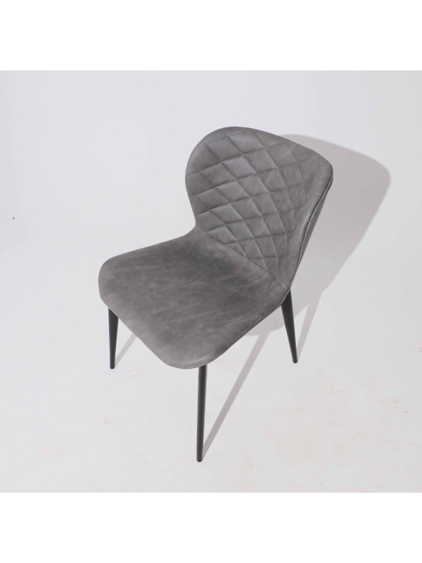 Стул Алвест AV 470 темно-серый/черный сверху