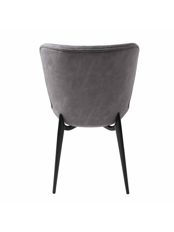 Стул Алвест AV 470 темно-серый/черный сзади