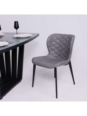 Стул Алвест AV 470 темно-серый/черный в интерьере