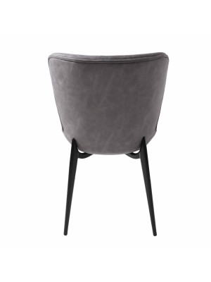 Стул Алвест AV 470 темно-серый/черный сзади