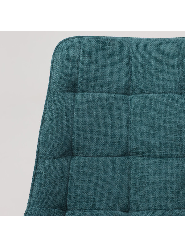 Стул AksHome Caris бирюзовый/черный вблизи