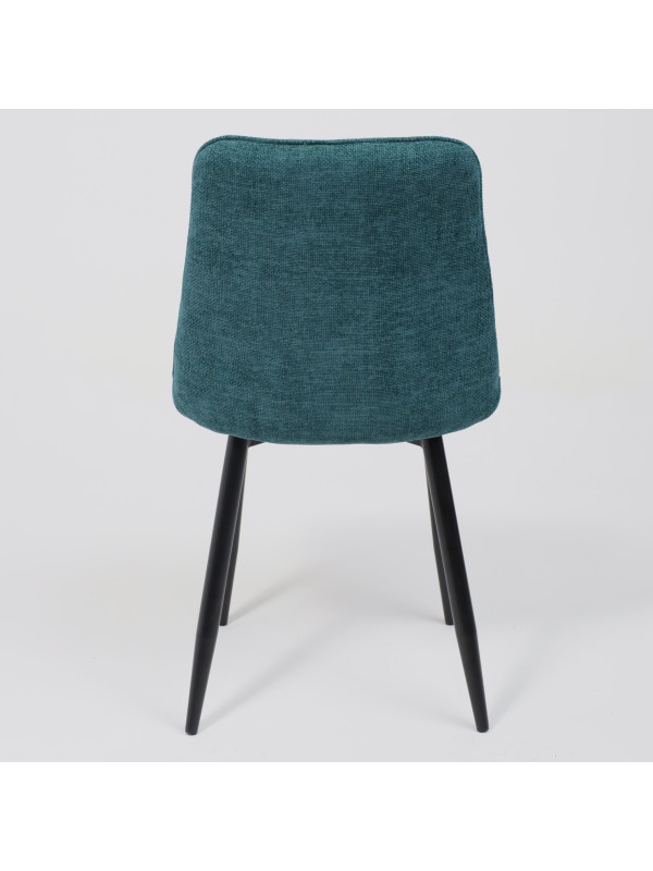 Стул AksHome Caris бирюзовый/черный сзади