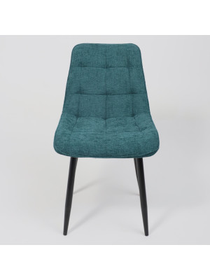 Стул AksHome Caris бирюзовый/черный спереди