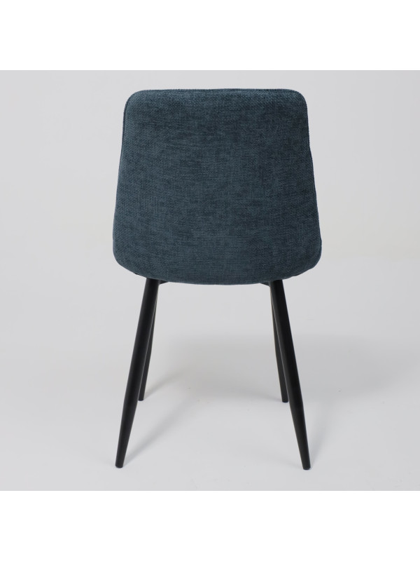 Стул AksHome Caris синий/черный сзади