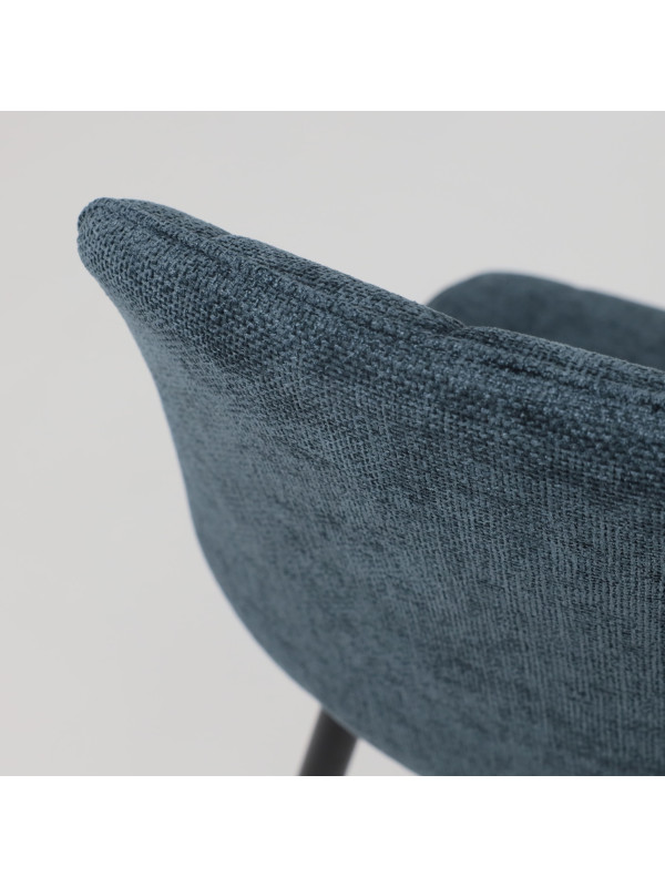 Стул AksHome Caris синий/черный сверху