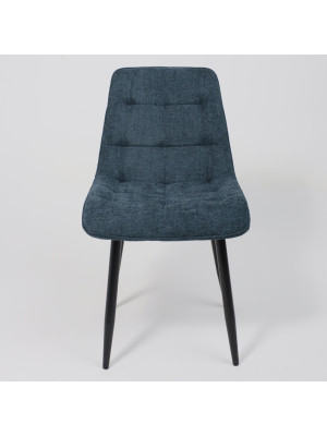 Стул AksHome Caris синий/черный спереди