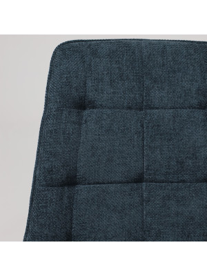 Стул AksHome Caris синий/черный вблизи