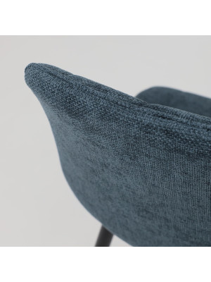 Стул AksHome Caris синий/черный сверху