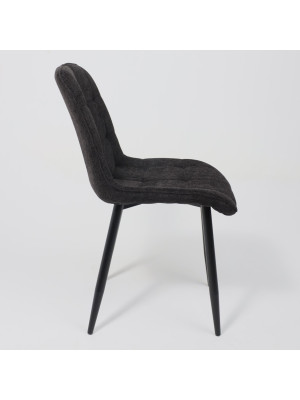 Стул AksHome Caris черный сбоку