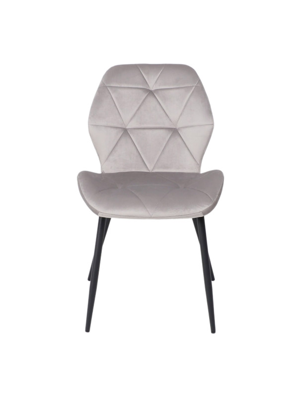 Стул AksHome Congo New светло-серый/черный спереди