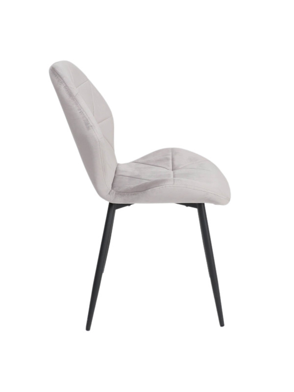 Стул AksHome Congo New светло-серый/черный сбоку