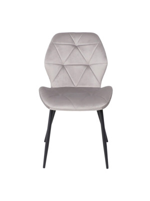 Стул AksHome Congo New светло-серый/черный спереди