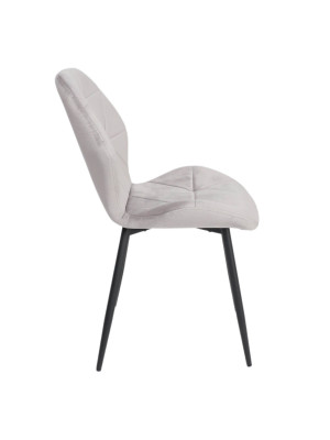 Стул AksHome Congo New светло-серый/черный сбоку