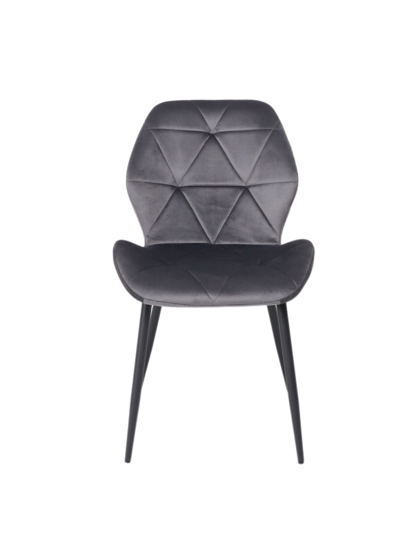 Стул AksHome Congo New темно-серый/черный спереди