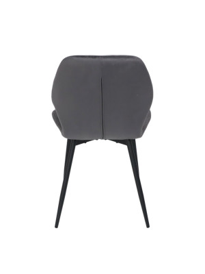 Стул AksHome Congo New темно-серый/черный сзади