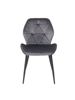 Стул AksHome Congo New темно-серый/черный спереди