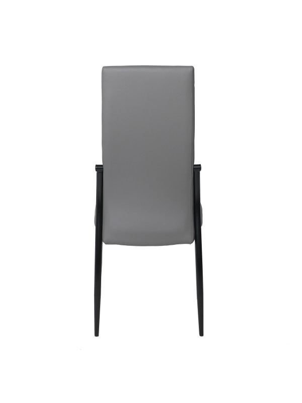 Стул AksHome Denver серый/черный сзади