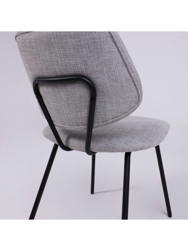 Стул AksHome Dixie серый/черный под углом (1)