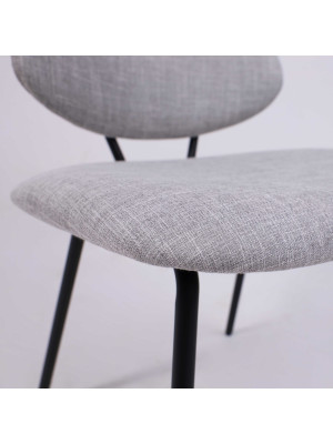 Стул AksHome Dixie серый/черный под углом