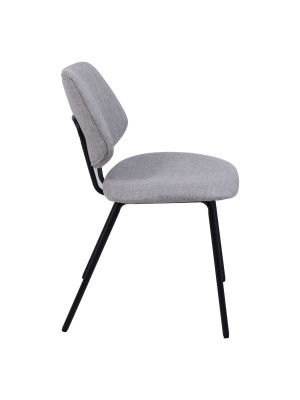 Стул AksHome Dixie серый/черный сбоку