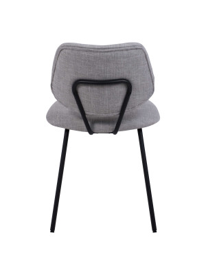 Стул AksHome Dixie серый/черный сзади