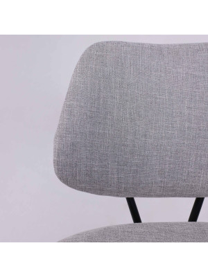 Стул AksHome Dixie серый/черный вблизи