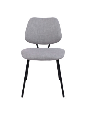 Стул AksHome Dixie серый/черный спереди