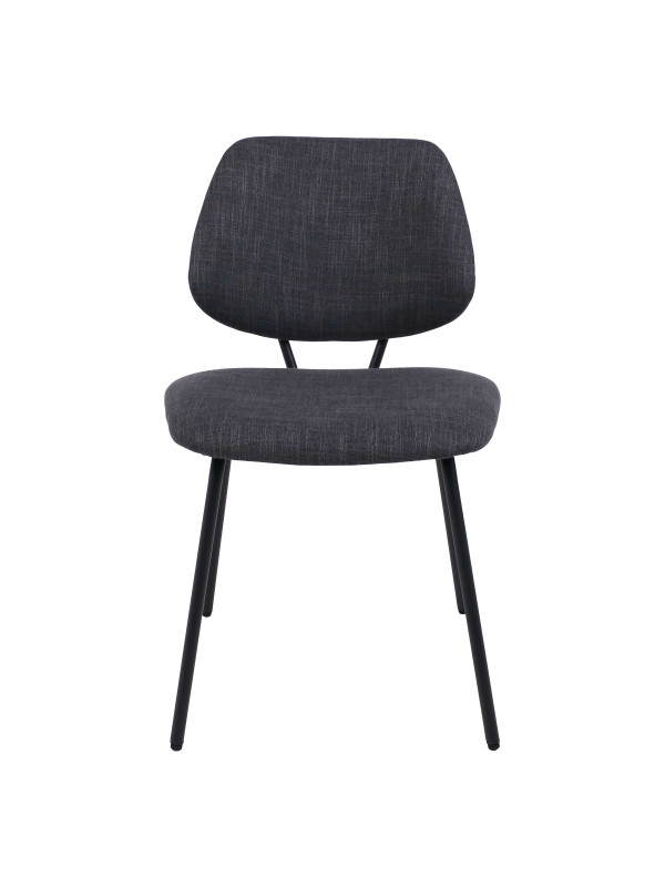 Стул AksHome Dixie темно-серый/черный спереди