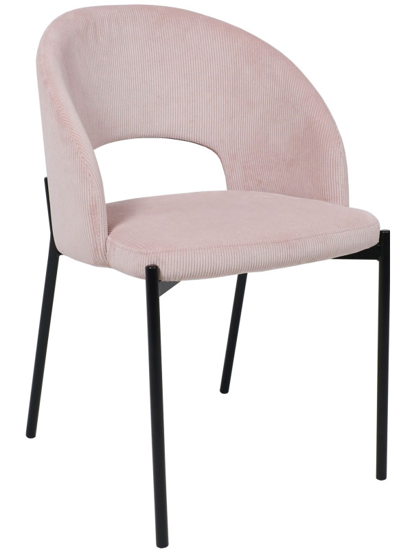 Стул AksHome Elsa розовый/черный
