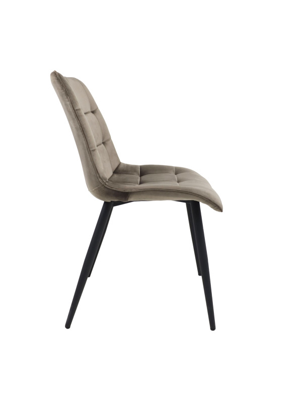 Стул AksHome Fred New бежевый/черный сбоку